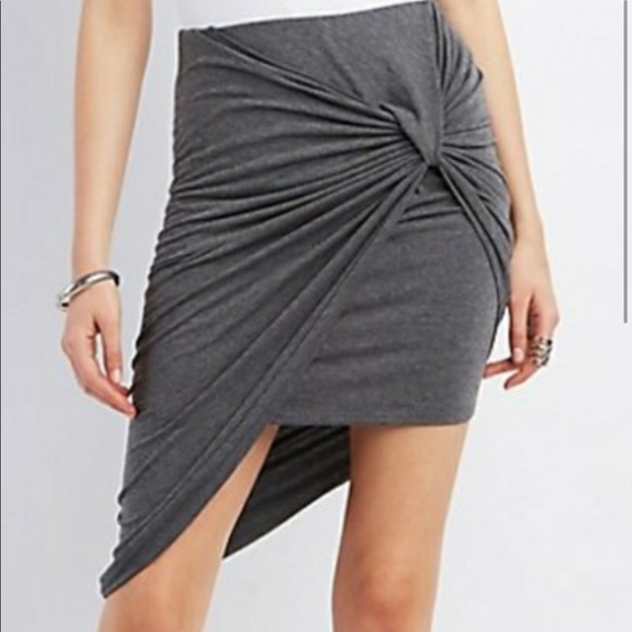 Asymmetrical knot skirt Clearance